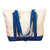 BAGedge Natural/Royal 12 oz Canvas Boat Tote