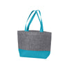 Port Authority Deep Turquoise/Felt Grey Medium Felt Tote