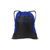 Port Authority Hyper Blue/Black Pocket Cinch Pack