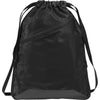 Port Authority Black/Black Zip-It Cinch Pack