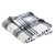 Port Authority Black/White Plaid Ultra Plush Blanket