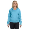 Comfort Colors Women's Lagoon Blue 9.5 oz. Hooded Sweatshirt