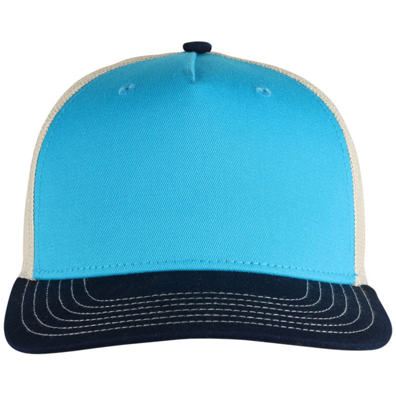 Ahead Teal Crown/Navy Bill/Cream Mesh Wave Rider Cap