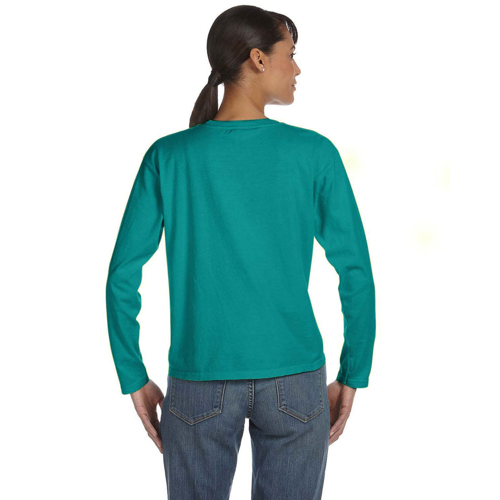 Comfort Colors Women's Seafoam 5.4 Oz. Long-Sleeve T-Shirt