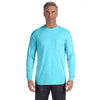 Comfort Colors Men's Lagoon Blue 6.1 Oz. Long-Sleeve Pocket T-Shirt