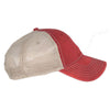 AHEAD University Cardinal/Tan Tea Stained Mesh Back Cap