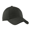 Port Authority Charcoal/Black Sandwich Bill Cap with Striped Closure