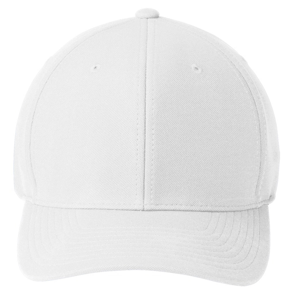 Port Authority White Flexfit One Ten Cool & Dry Mini Pique Cap