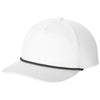 Port Authority White/ Black Snapback Five-Panel Rope Cap