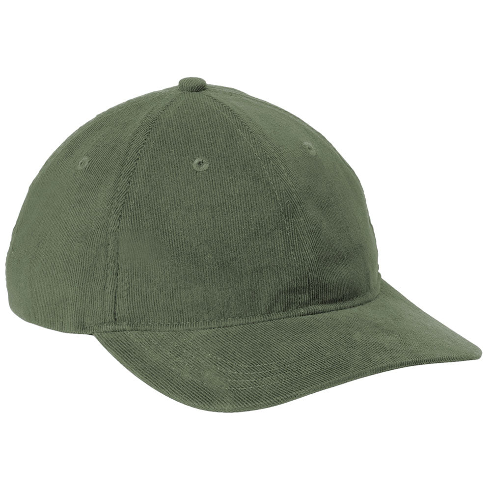 Port Authority Olive Green Light Corduroy Dad Cap