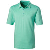 Cutter & Buck Men's Fresh Mint Forge Polo Pencil Stripe