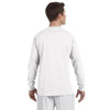 Champion Men's 5.2 oz White L/S Tagless T-Shirt