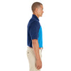 Core 365 Men's Electric Blue/Classic Navy Balance Colorblock Performance Pique Polo