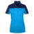 Core 365 Women's Electric Blue/Classic Navy Balance Colorblock Performance Pique Polo