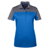 Core 365 Women's True Royal/Carbon Balance Colorblock Performance Pique Polo