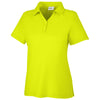 Core 365 Women's Safety Yellow Fusion ChromaSoft Pique Polo