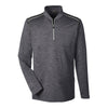 Core 365 Men's Carbon Heather/Acid Green Kinetic Performance Quarter Zip