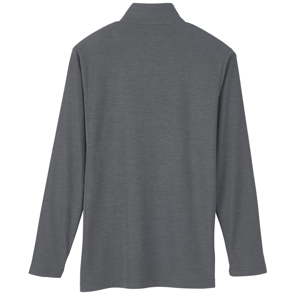 Core 365 Men's Carbon Heather Fusion ChromaSoft Pique Quarter-Zip