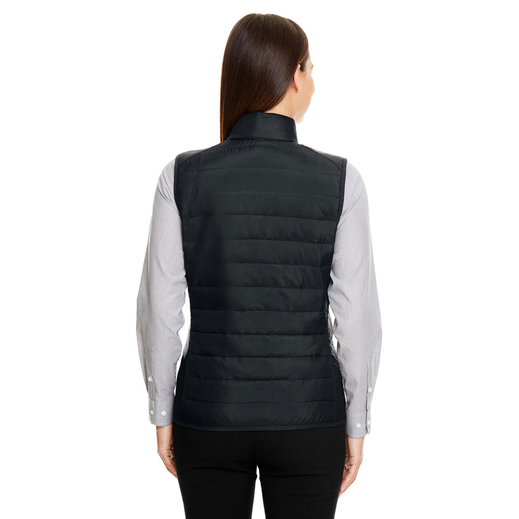 Core 365 Women's Black Prevail Packable Puffer Vest