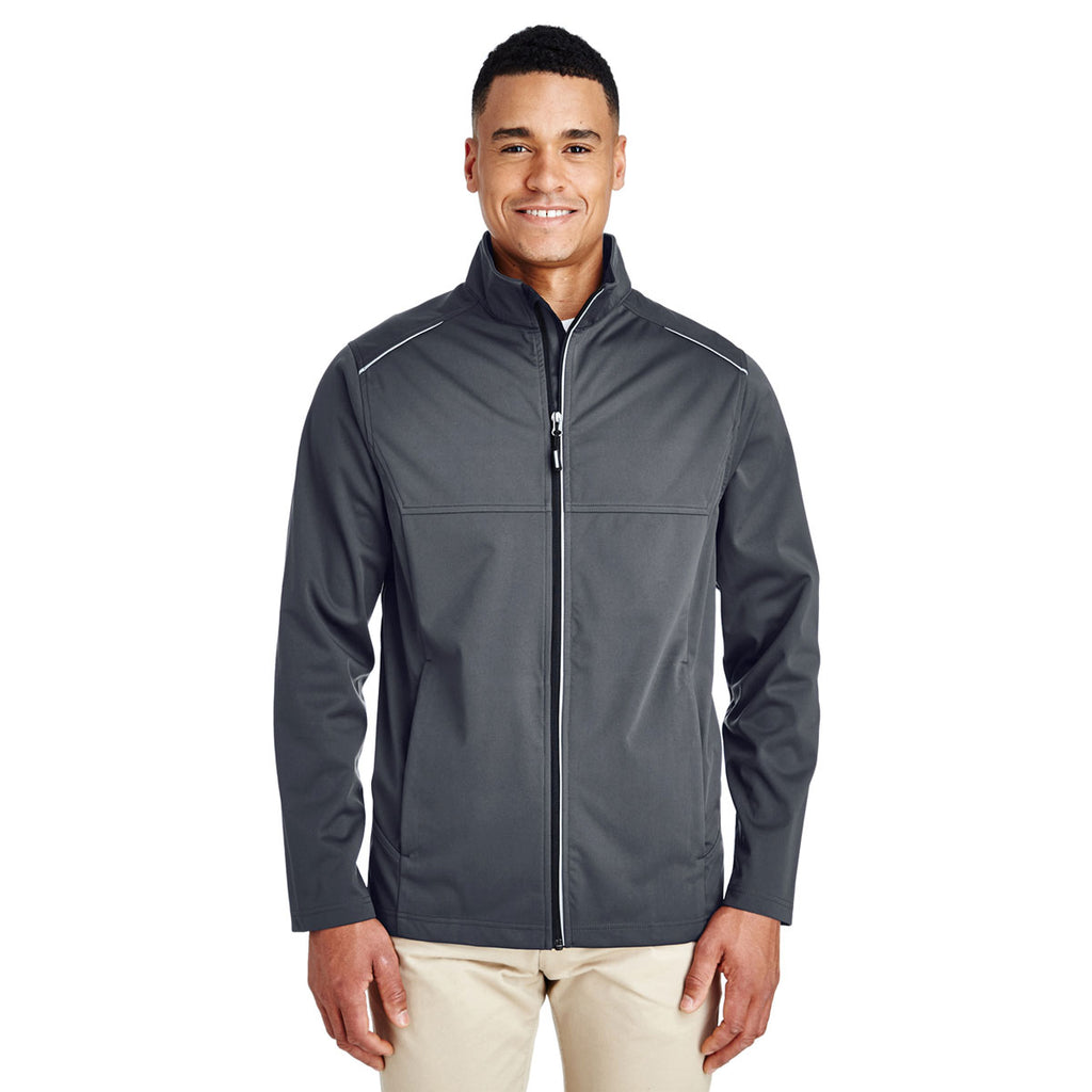 Core 365 Men's Carbon Techno Lite Three-Layer Knit Tech Shell