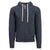 Landway Men's Heather Navy Westport Vintage Full Zip Cotton Sweatshirt