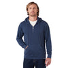 Landway Men's Faded Navy Austin 1/4 Garment dyed Hoodie