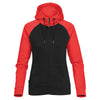 Stormtech Women's Black/Bright Red Omega Two-Tone Zip Hoody