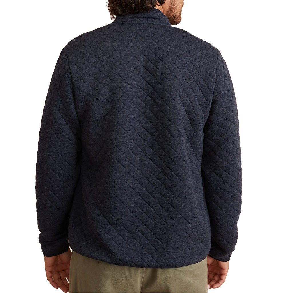 Marine Layer Men's Navy Heather Corbet Full Zip Jacket