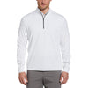 Callaway Men's White Long Sleeve Water Repellent Quarter Zip Mock with Reflection