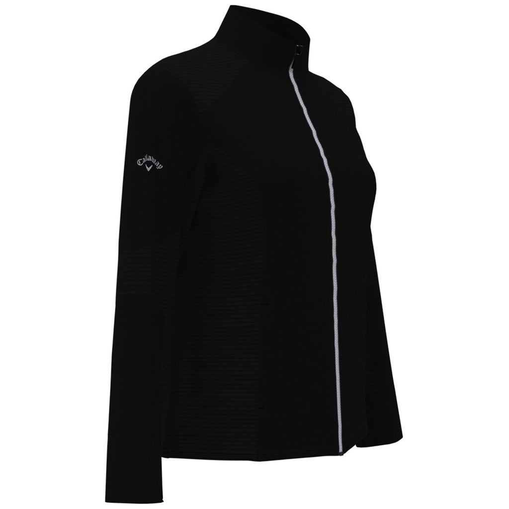 Callaway Women's Black Full-Zip Ottoman Jacket