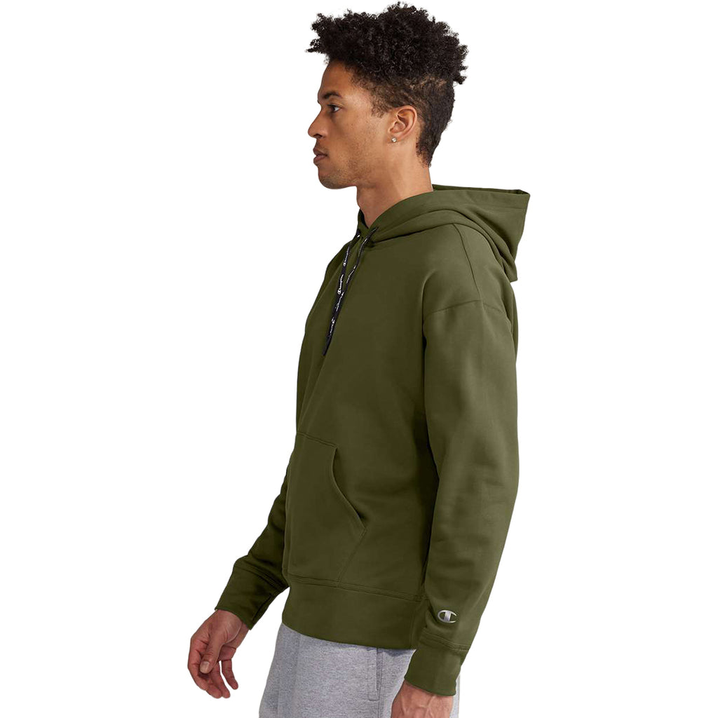 Champion Men's Fresh Olive Sport Hooded Sweatshirt