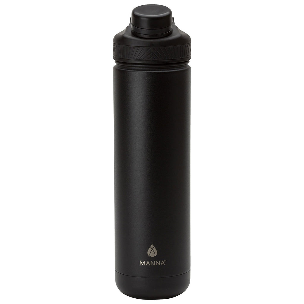 Manna Black 26 oz. Ranger Powder Coated Steel Bottle