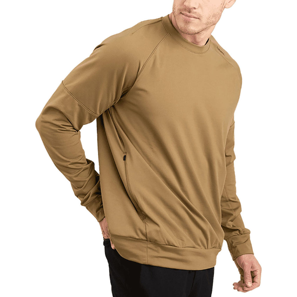 UNRL Unisex Camel Crossover Crewneck