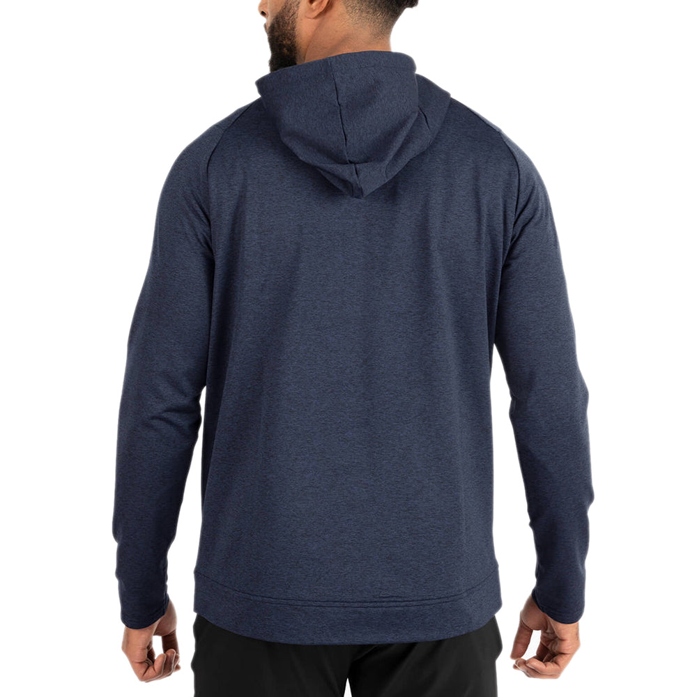 UNRL Unisex Heather Navy Crossover Hoodie II