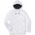 UNRL Men's White Crossover Half-Zip Hoodie