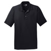 CornerStone Men's Black Micropique Gripper Polo