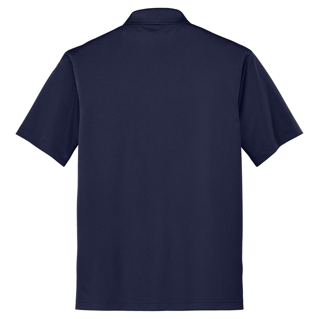 CornerStone Men's True Navy Micropique Gripper Polo