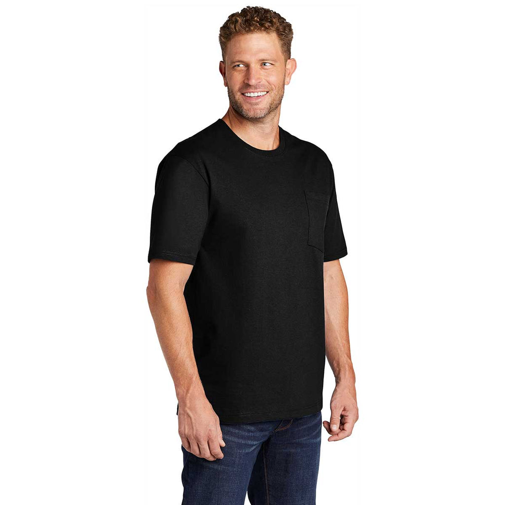 CornerStone Men's Black Workwear Short Sleeve Pocket Tee