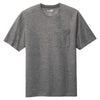 CornerStone Men's Heathered Charcoal Workwear Short Sleeve Pocket Tee