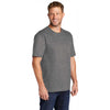 CornerStone Men's Heathered Charcoal Workwear Short Sleeve Pocket Tee