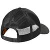 CornerStone Black Canvas Mesh Back Cap