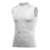 BAW Men's White Compression Cool Tek Sleeveless Shirt