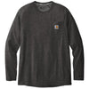 Carhartt Men's Carbon Heather Force Long Sleeve Pocket T-Shirt