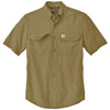 Carhartt Men's Dark Khaki Force Solid Short Sleeve Shirt