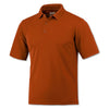 BAW Men's Texas Orange Solid Cool Tek Polo