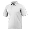 BAW Men's White Solid Cool Tek Polo