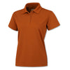 BAW Women's Texas Orange Solid Cool Tek Polo