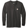 Carhartt Men's Carbon Heather Long Sleeve Henley T-Shirt