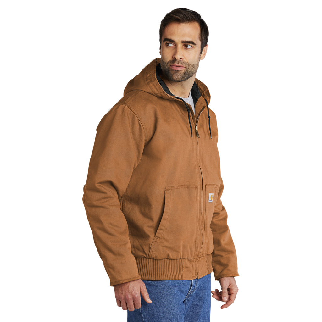 Carhartt Men's Brown Tall Washed Duck Active Jacket