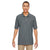 Devon & Jones Men's Graphite Pima Pique Short-Sleeve Polo